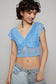 The Cass Lace Top - BLUE