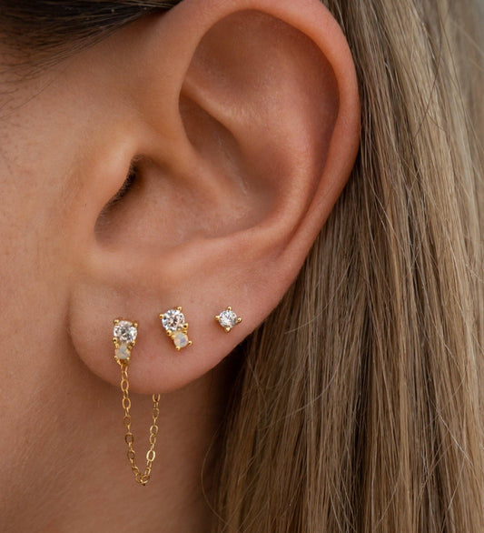Alena Earring Set | White