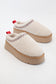 Cozy Sherpa Slippers - WHITE