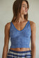Jacquard Cross Back Halter Tank