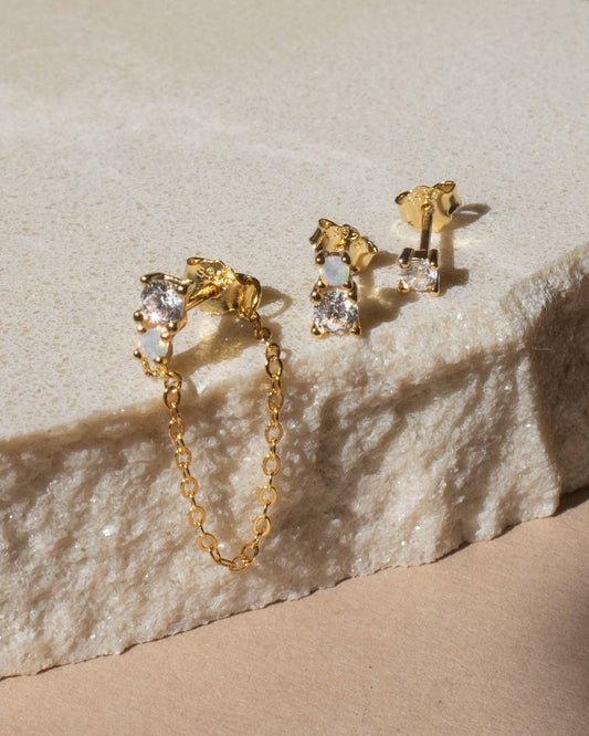 Alena Earring Set | White