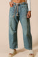 The Misty Painted Barrel Jeans