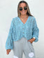 The Breezy Summer Night Cardigan - BLUE