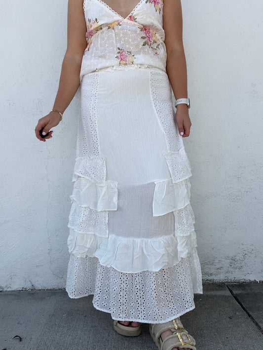 Lace Garden Maxi Skirt