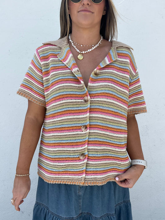 Caribbean Knit Top