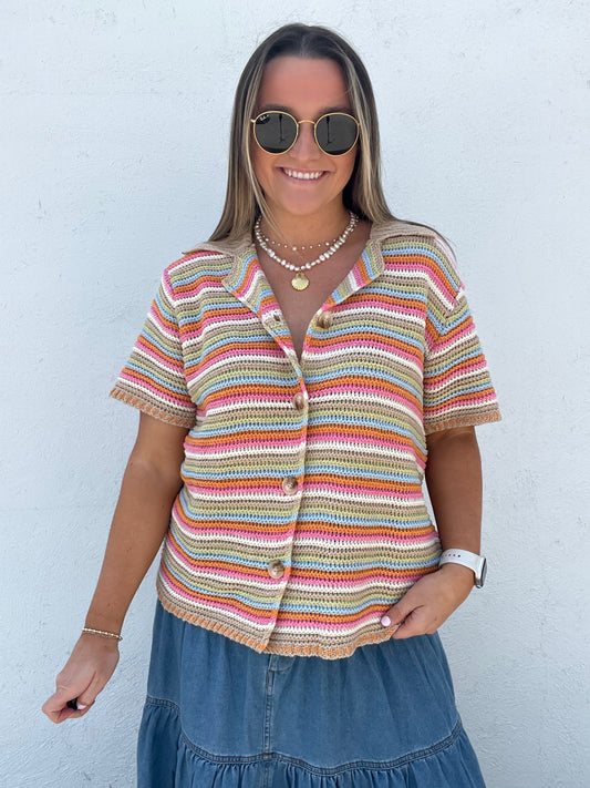 Caribbean Knit Top