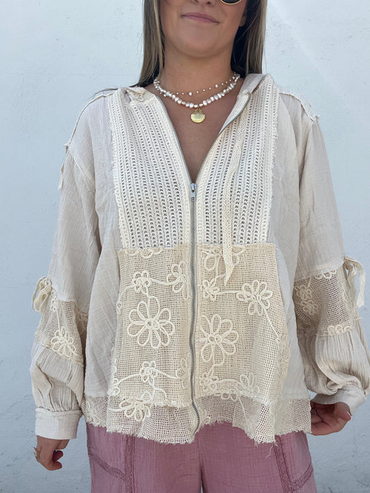 Boho Botanica Zip Up