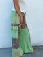 Retro Green Squares Pants