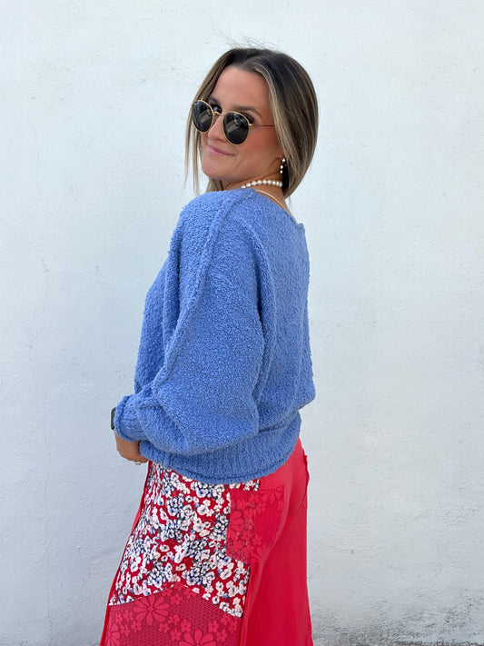 Blue Cascade Sweater