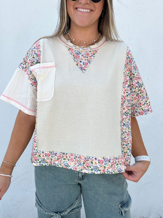 Ivory Bloom Top