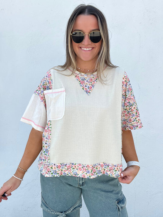 Ivory Bloom Top