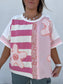Stitch & Stripe Top - PINK