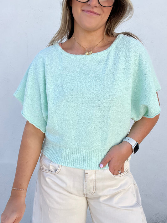 Mint Breeze Sweater Top