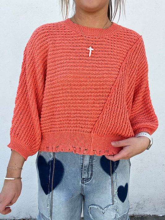 Sunset Stitch Top