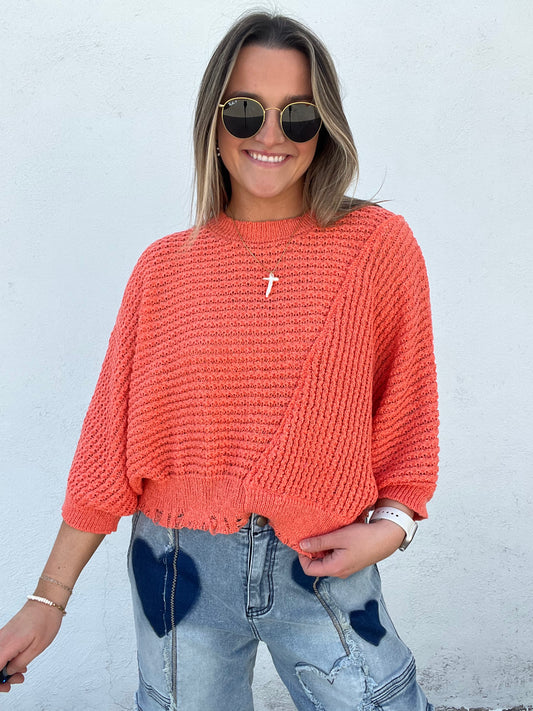 Sunset Stitch Top