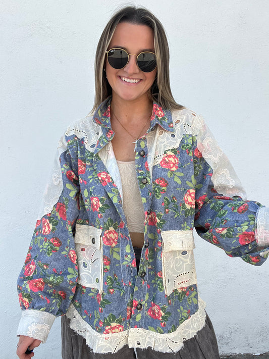 The Bunch Of Roses Shacket