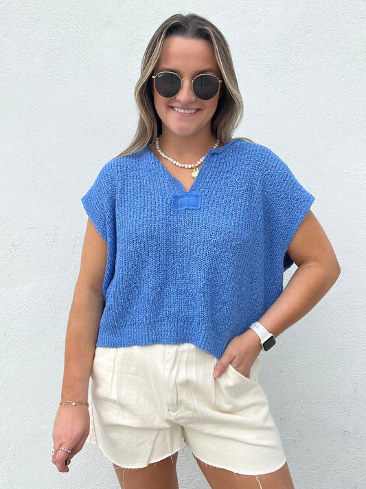 Laguna Sweater Vest - ROYAL BLUE BEST SELLING COLOR