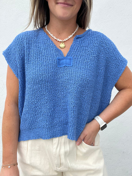 Laguna Sweater Vest - ROYAL BLUE BEST SELLING COLOR