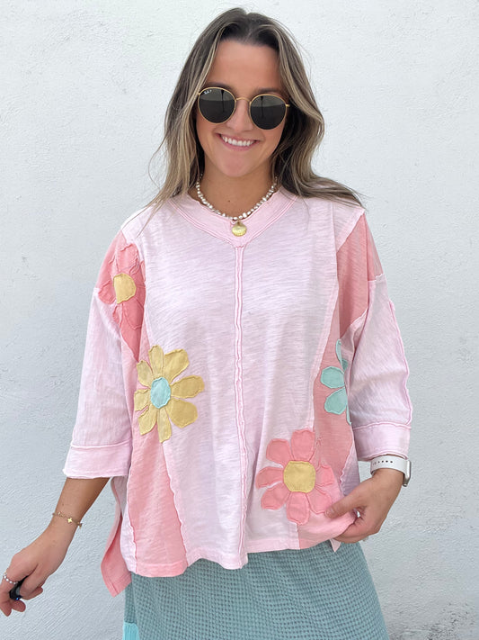 Flower Patches Mineral Washed Top