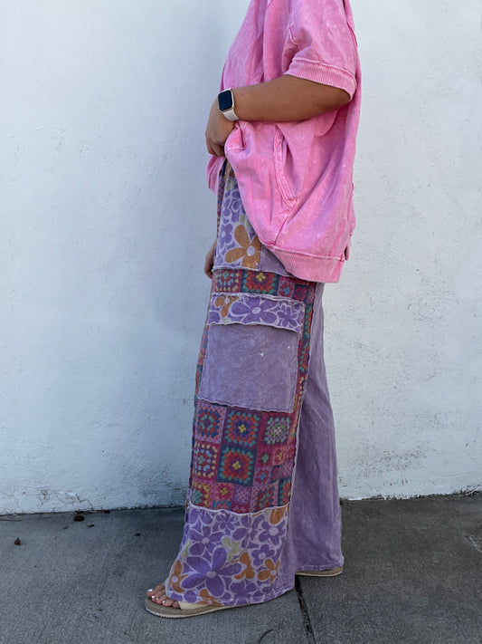 Retro Violet Squares