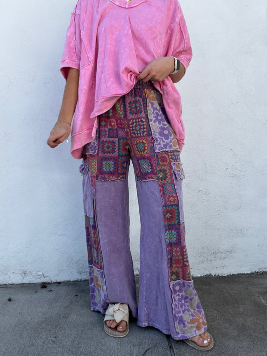 Retro Violet Squares