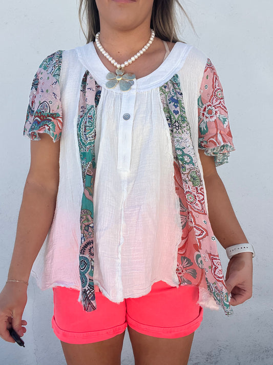 Blossom Breeze Top - WHITE