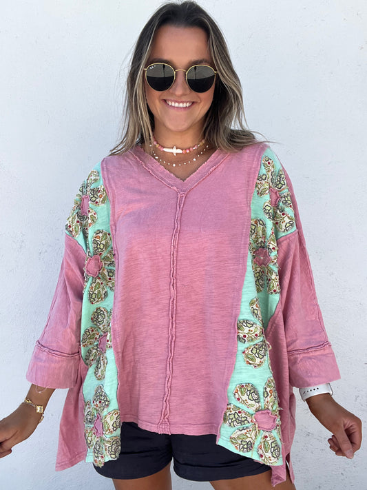 Pink Garden Top