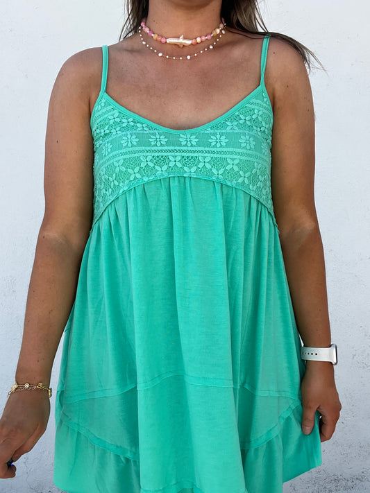 Timeless Dress - TROPICAL GREEN
