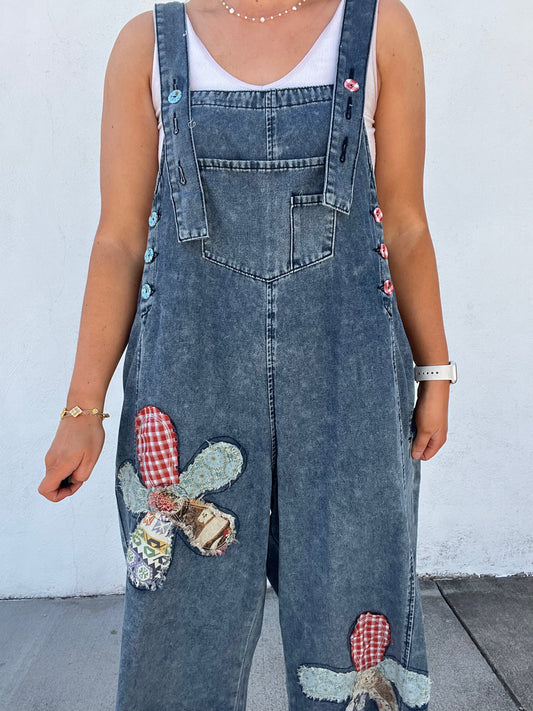 High Hopes Flower Patch Overalls - PREORDER 7/18