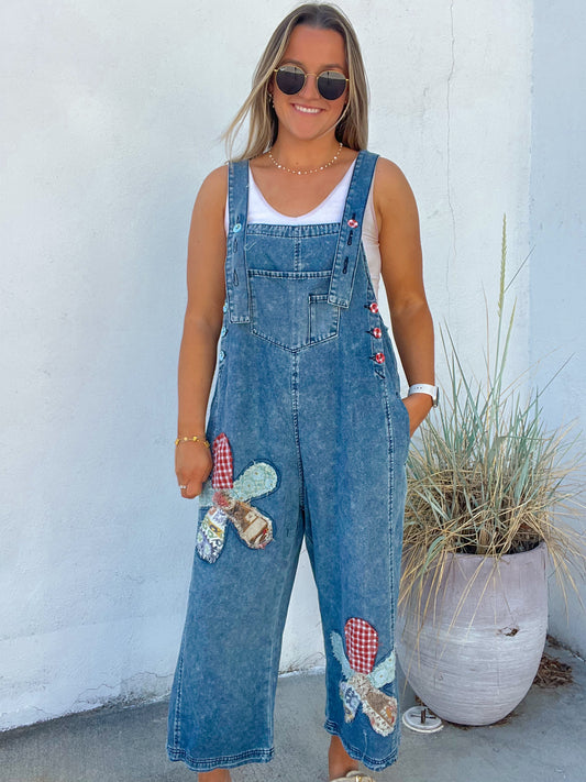 High Hopes Flower Patch Overalls - PREORDER 7/18
