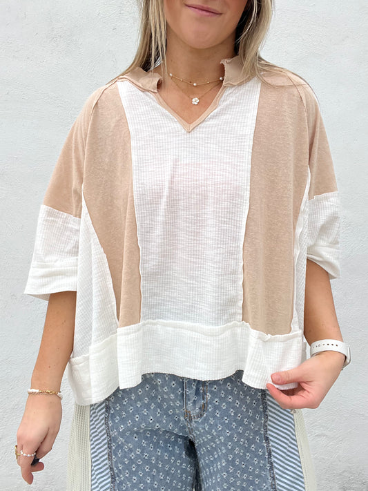 Everyday Casual Top - CREAM