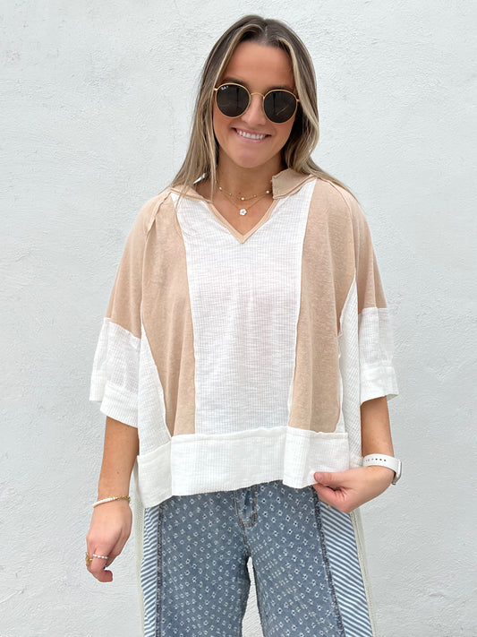 Everyday Casual Top - CREAM
