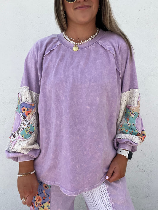 The Flower Garden Top - PURPLE