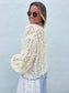 The Breezy Summer Night Cardigan - CREAM